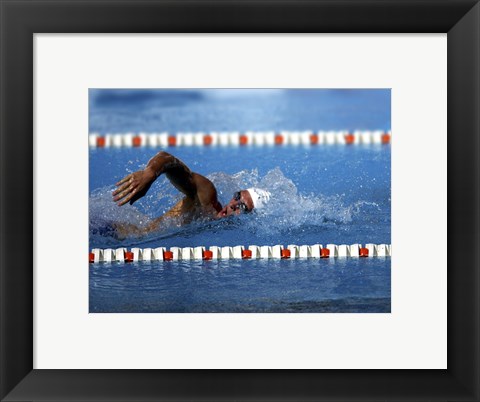 Framed US Navy Swimmer Print