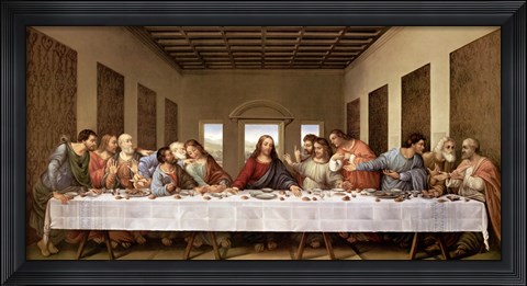 Framed Last Supper Print