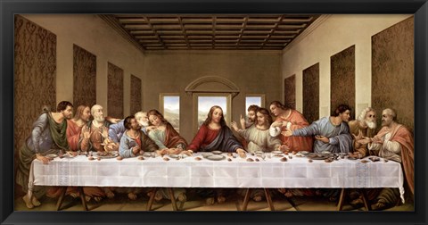 Framed Last Supper Print