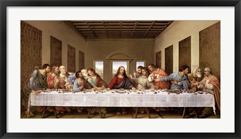 Framed Last Supper Print