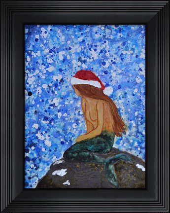 Framed Winterland Mermaid Print