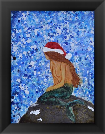 Framed Winterland Mermaid Print