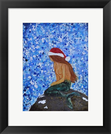 Framed Winterland Mermaid Print