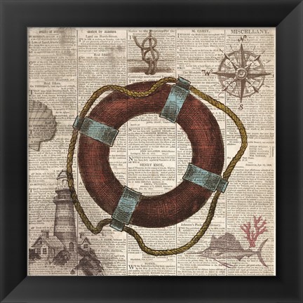 Framed Nautical Collection IV Print