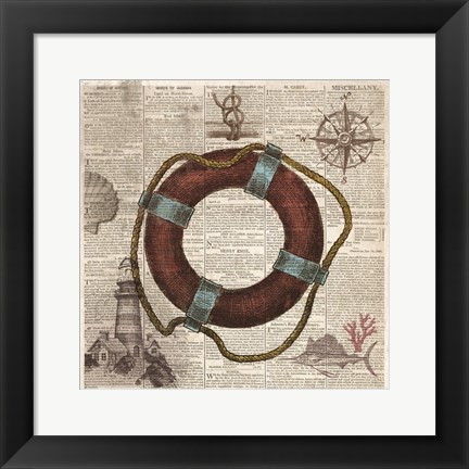 Framed Nautical Collection IV Print