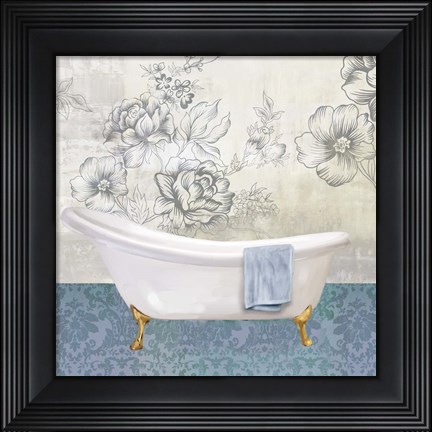 Framed Garden Bath II Print