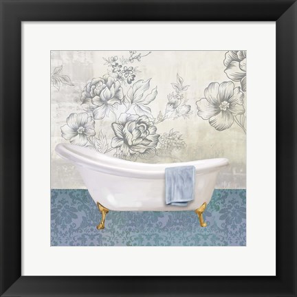 Framed Garden Bath II Print