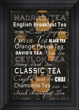 Framed Tea Collection Print