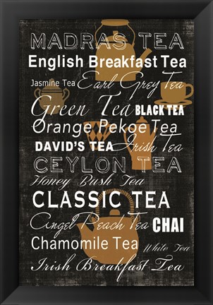 Framed Tea Collection Print