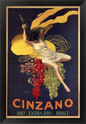 Framed Cinzano Print