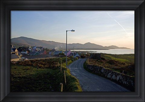 Framed Eyeries Village, Beara Peninsula, County Cork, Ireland Print