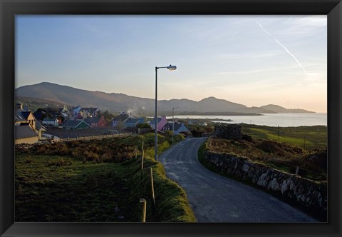 Framed Eyeries Village, Beara Peninsula, County Cork, Ireland Print