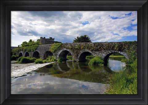 Framed 13 Arch Bridge over the River Funshion, Glanworth, County Cork, Ireland Print