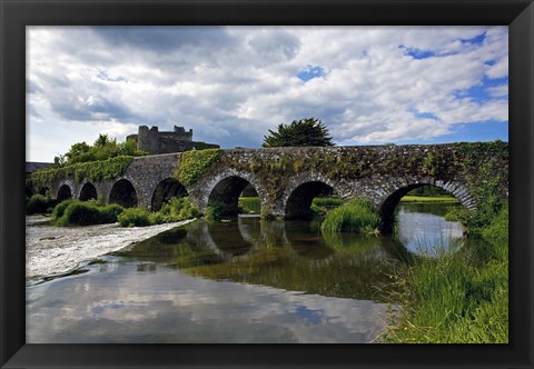 Framed 13 Arch Bridge over the River Funshion, Glanworth, County Cork, Ireland Print