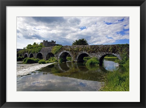 Framed 13 Arch Bridge over the River Funshion, Glanworth, County Cork, Ireland Print