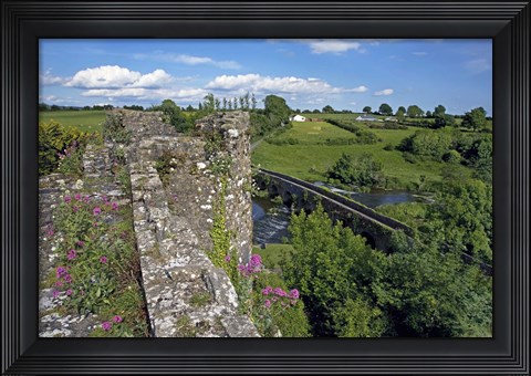 Framed 13 Arch Bridge from the Castle, Glanworth, County Cork, Ireland Print