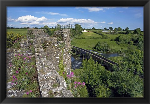 Framed 13 Arch Bridge from the Castle, Glanworth, County Cork, Ireland Print