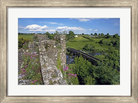 Framed 13 Arch Bridge from the Castle, Glanworth, County Cork, Ireland Print
