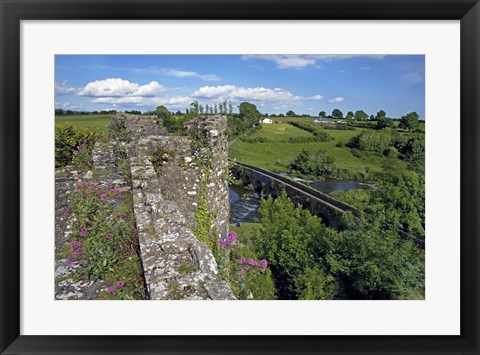 Framed 13 Arch Bridge from the Castle, Glanworth, County Cork, Ireland Print