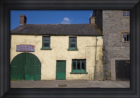 Framed Old Garage, Glanworth, County Cork, Ireland Print