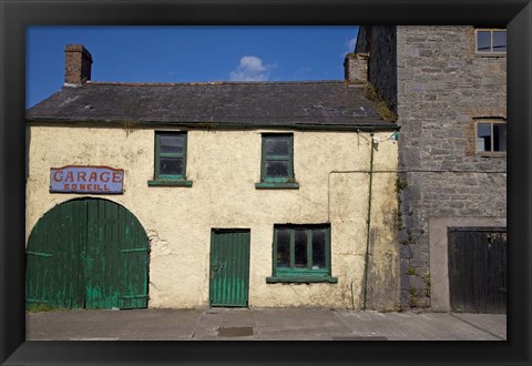 Framed Old Garage, Glanworth, County Cork, Ireland Print