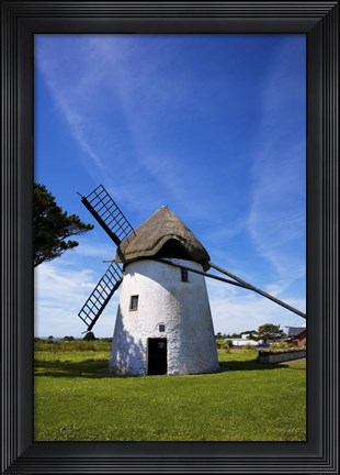 Framed Thatched Windmill, Tacumshane, County Wexford, Ireland Print