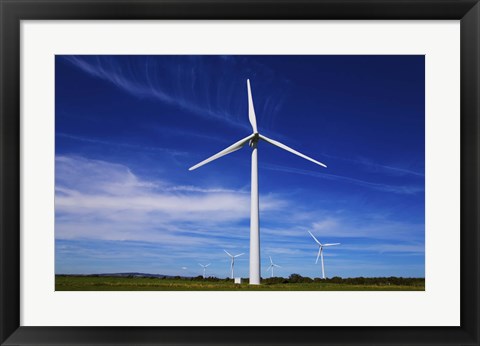 Framed Windfarm, Bridgetown, County Wexford, Ireland Print