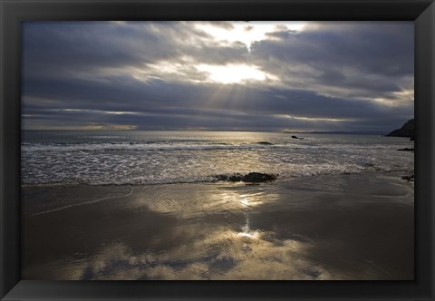 Framed Lady&#39;s Cove, The Copper Coast, County Waterford, Ireland Print