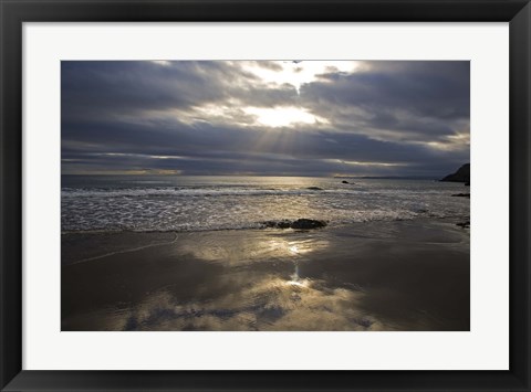 Framed Lady&#39;s Cove, The Copper Coast, County Waterford, Ireland Print
