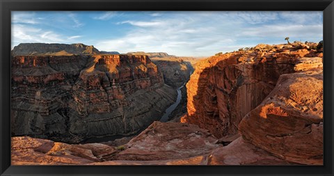 Framed River passing through mountains, Toroweap Point, Grand Canyon, Grand Canyon National Park, Arizona, USA Print