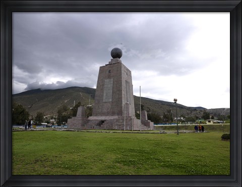 Framed Middle of the World Monument, Mitad Del Mundo, Quito, Ecuador Print