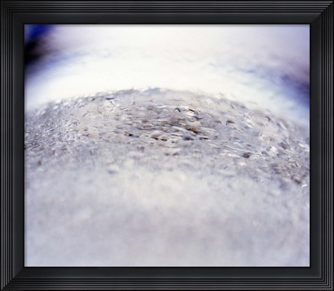 Framed Close up of churning lavender water Print