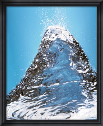 Framed Close up of swelling water bubble Print