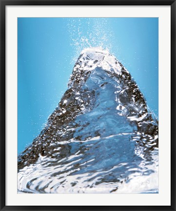 Framed Close up of swelling water bubble Print