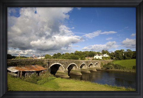 Framed Bridge over the River Ilen near Skibbereen, County Cork, Ireland Print