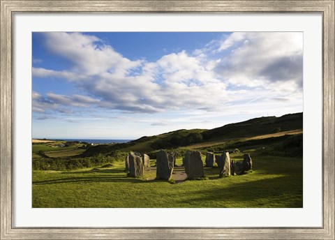 Framed Drombeg Stone Circle, Near Glandore, County Cork, Ireland Print