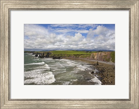 Framed Ballydowane Cove on the Copper Coast, County Waterford, Ireland Print