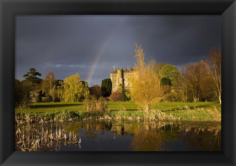 Framed Kilkea Castle Hotel, Built 1180 by Hugh de Lacey, Kilkea, Co Kildare, Ireland Print