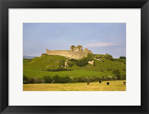 Framed Ruined walls of Roche Castle, County Louth, Ireland Print