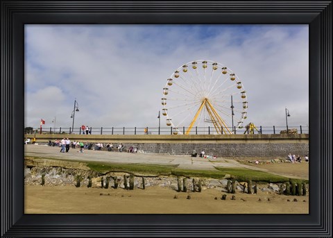Framed Big Wheel and Promenade, Tramore, County Waterford, Ireland Print