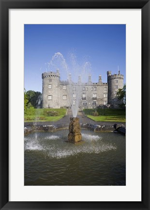 Framed Kilkenny Castle - rebuilt in the 19th Century, Kilkenny City, County Kilkenny, Ireland Print