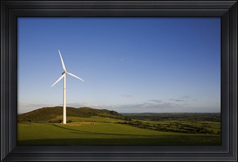 Framed Beallough Windfarm, Above Portlaw, County Waterford, Ireland Print