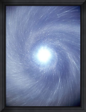 Framed Bright Light from Space Print