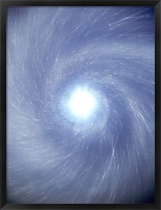 Framed Bright Light from Space Print