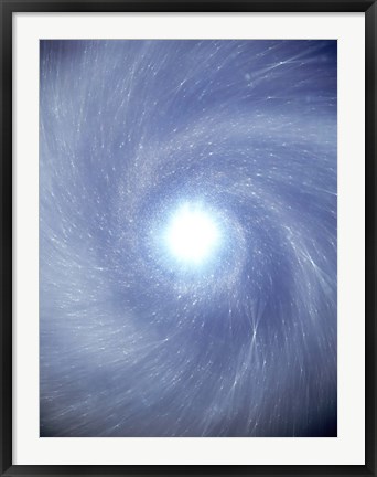 Framed Bright Light from Space Print