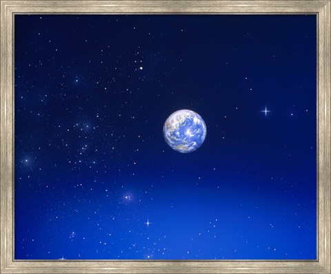 Framed Earth from Space Print