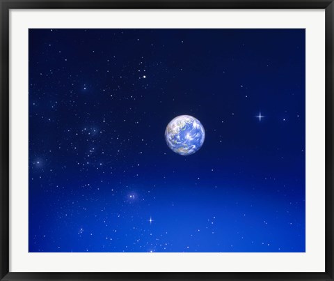 Framed Earth from Space Print