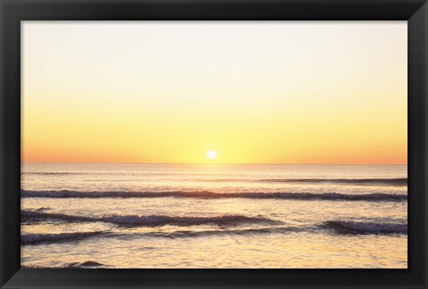 Framed Sunset over Sea Print