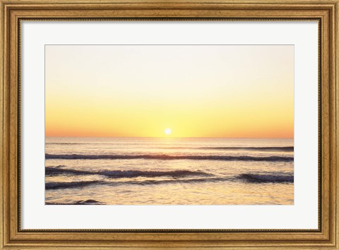 Framed Sunset over Sea Print