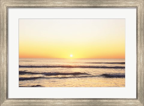Framed Sunset over Sea Print